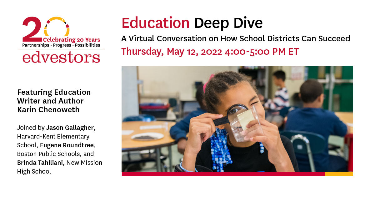Education Deep Dive: A Virtual Conversation on How School Districts Can 